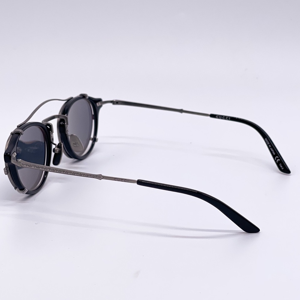 NEW GUCCI GG0229S 002 TITANIUM UNISEX SUNGLASSES GUCCI - Picture 8 of 16